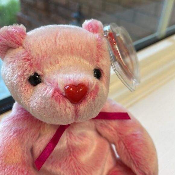 Romance the Bear 2001 Ty Beanie Baby Mint Condition with all tags attached - Picture 2 of 7